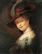 REMBRANDT Harmenszoon van Rijn Portrait of the Young Saskia xfg oil on canvas